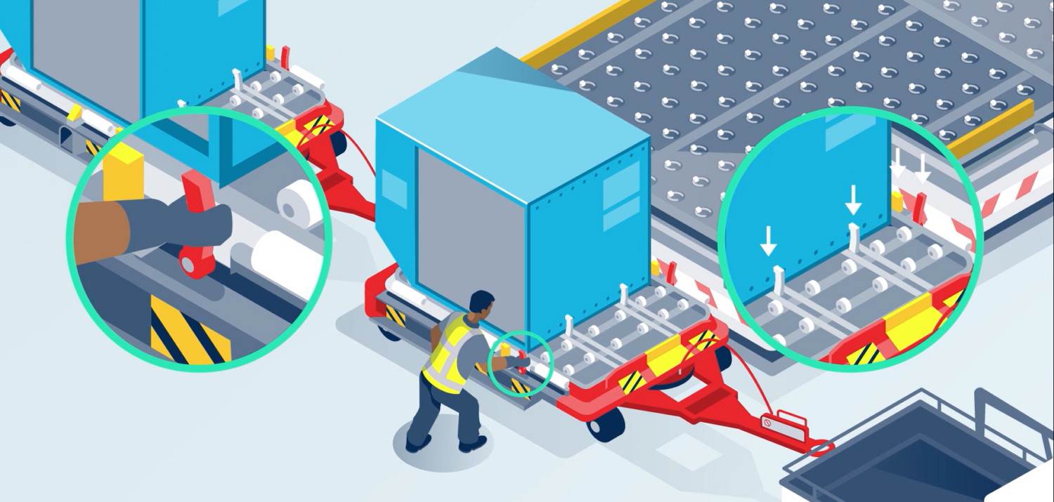 Watch the full animation and discover the benefits of Vikingโs baggage trailers.
